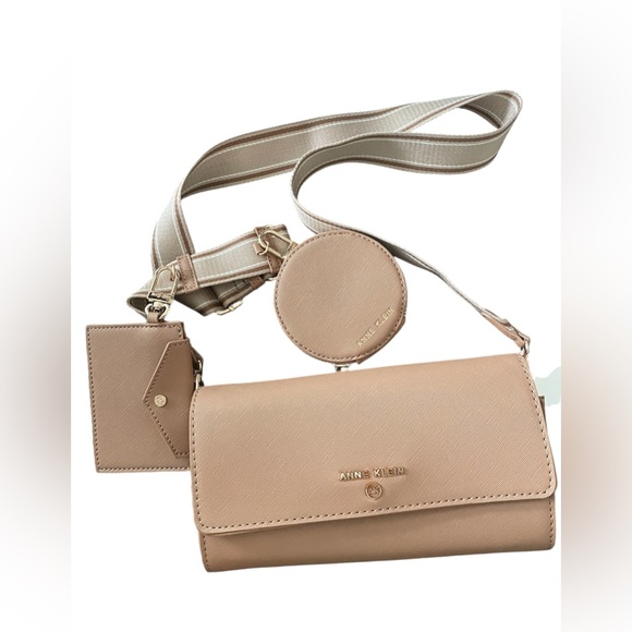 Anne Klein Brandy AKH5507 Crossbody/coin Purse/cc Case New With Tags - Picture 1 of 4